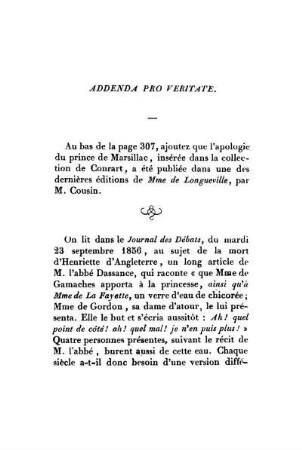 Addenda Pro Veritate.