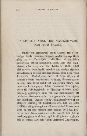 En Aristokratisk Tidningsskrifvare Och Hans Familj.