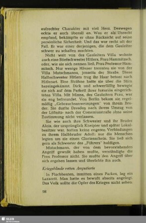 Kriegsblinde retten Amputierte