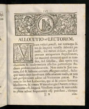 2r-3v, Allocutio ad Lectorem