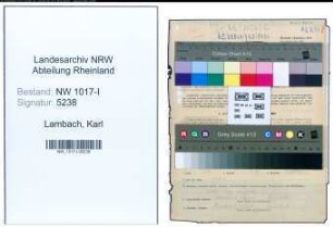 Entnazifizierung Karl Lambach , geb. 04.09.1906 (Lebensmittelhaendler)