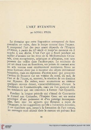 L'art byzantin