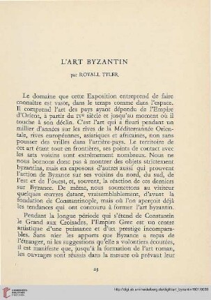 L'art byzantin
