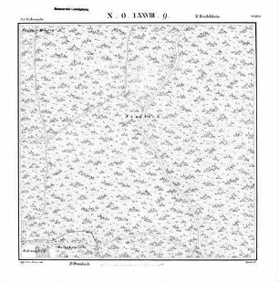 Kartenblatt NO LXXVIII 9 Stand 1834