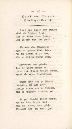 Hans von Sagan. Schustergesellenlied
