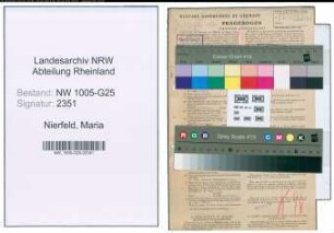 Entnazifizierung Maria Nierfeld , geb. 09.08.1908 (Kohlenhaendlerin)