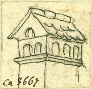 Überlingen Überdachter Schornstein