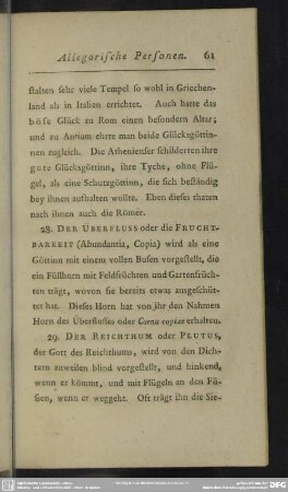 28. Der Überfluss oder die Fruchtbarkeit
