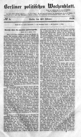 No 6, 10. Februar 1838