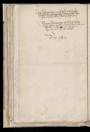No. 18: Ain augmentum mit Mercurii Saturni auss Theophrasto handtschrifft [...]
