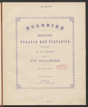 H. 2: Melodien aus Beethovens Sonaten und Sinfonien