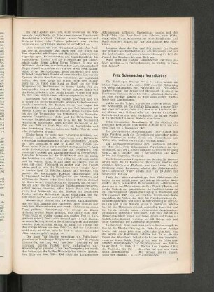 Fritz Schumacher Vermächtnis