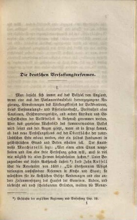Die deutschen Verfaßungsreformen : patriotische Reden und Betrachtungen