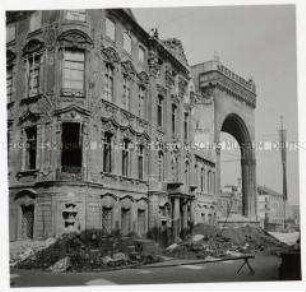 München, Fliegerschäden, Palais Preysing und Feldherrnhalle