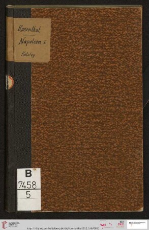 Nr. 146: Catalogue: Napoleon und seine Zeit