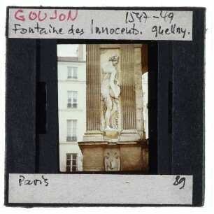 Paris, Goujon, Fontaine des Innocents. Relief Quellnymphyen,Paris, Lescot, Fontaine des Innocents
