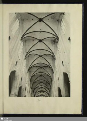 Gewölbe des Mittelschiffs der St. Katharinenkirche in Lübeck