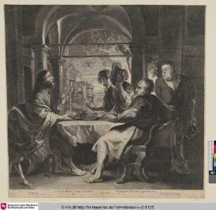 [Christus mit seinen Jüngern in Emmaus; The Supper at Emmaus]