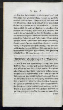 Körperliche Verschiedenheit der Menschen