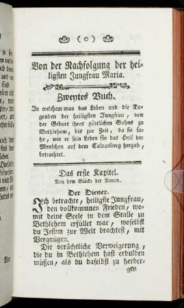 Das erste Kapitel. - Das achte Kapitel.