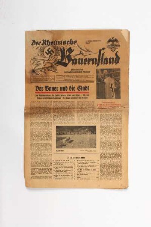 Der Rheinische Bauernstand. Offizielles Blatt der Landesbauernschaft Rheinland