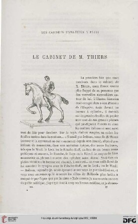 12: Le cabinet de M. Thiers : les cabinets d'amateurs à Paris