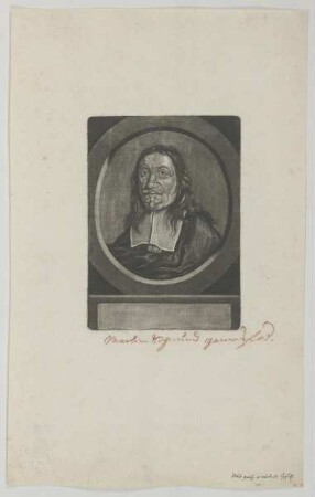 Bildnis des Martin Sigismund Gammersfelder