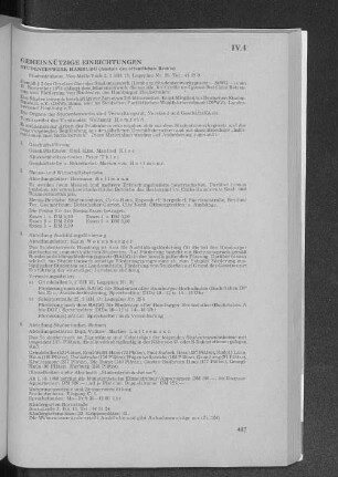 IV.4 Gemeinnützige Einrichtungen