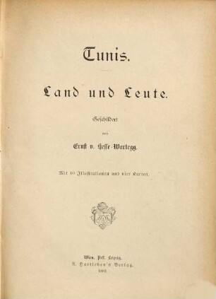 Tunis : Land und Leute