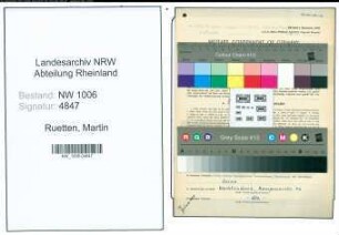 Entnazifizierung Martin Ruetten , geb. 25.11.1881 (Gastwirt)
