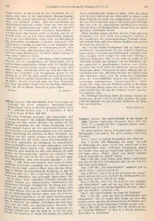 821-822 [Rezension] Delling, Gerhard, Zeit und Endzeit