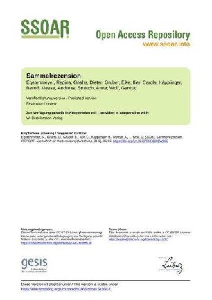 Sammelrezension
