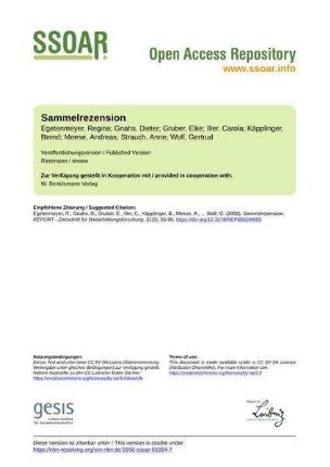 Sammelrezension