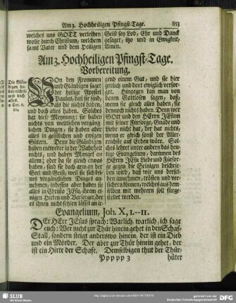Am 3. Hochheiligen Pfingst-Tage