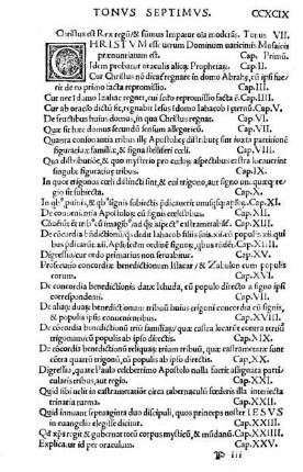Tonvs Septimvs. Christus es Rex regu[m] & su[m]mus Imperator o[mn]ia modera[n]s