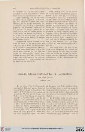 Arabisch-italischer Seidenstoff des 14. Jahrhunderts
