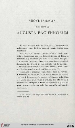 7: Nuovi indagini nel sito di Augusta Bagiennorum