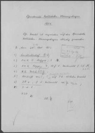 Kohlstetten-Kleinengstingen: Visitationsbericht mit Pfarrbericht 1951