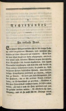 V. Rechtshändel.