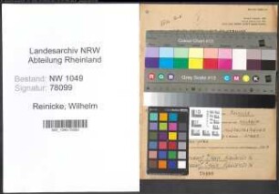 Entnazifizierung Wilhelm Reinicke , geb. 04.09.1909 (Lehrer)