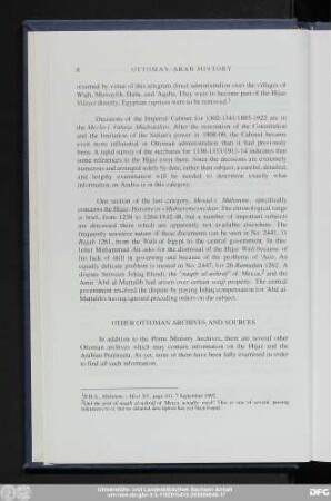 Other Ottoman Archives And Sources