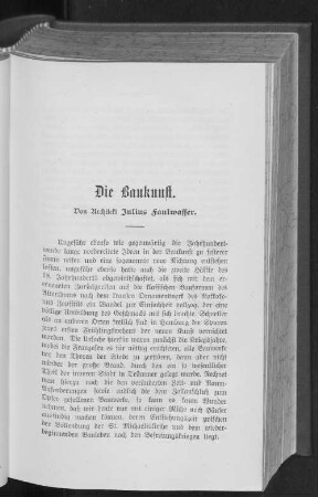 Die Baukunst.