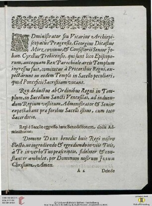[Krönung Friedrichs zum König von Böhmen]