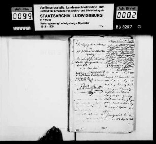 Heimatrechtsverhältnisse des Fouriers beim 5. Infanterie-Regiment Ludwig Wilhelm Heinrich Staudenmaier, geb. 17.04.1818 in Linsenhofen, Oberamt Nürtingen