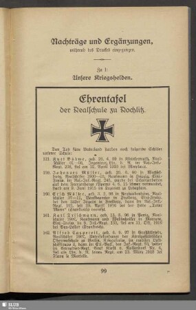 Nachträge und Ergänzungen, während des Druckes eingegangen