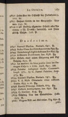 167-171, Duodecimo