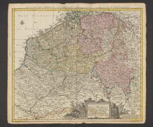 Belgium, Catholicum seu Decem, Provinciae Germaniae Inferioris : cum confiniis, Germaniae, Sup. et Franciae