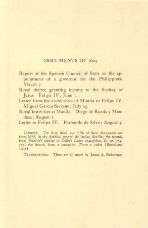 Documents of 1625