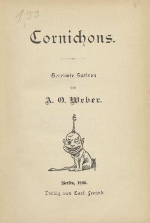Cornichons : gereimte Satiren