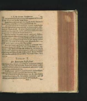 Titulus X. De Bonorum Possessione.